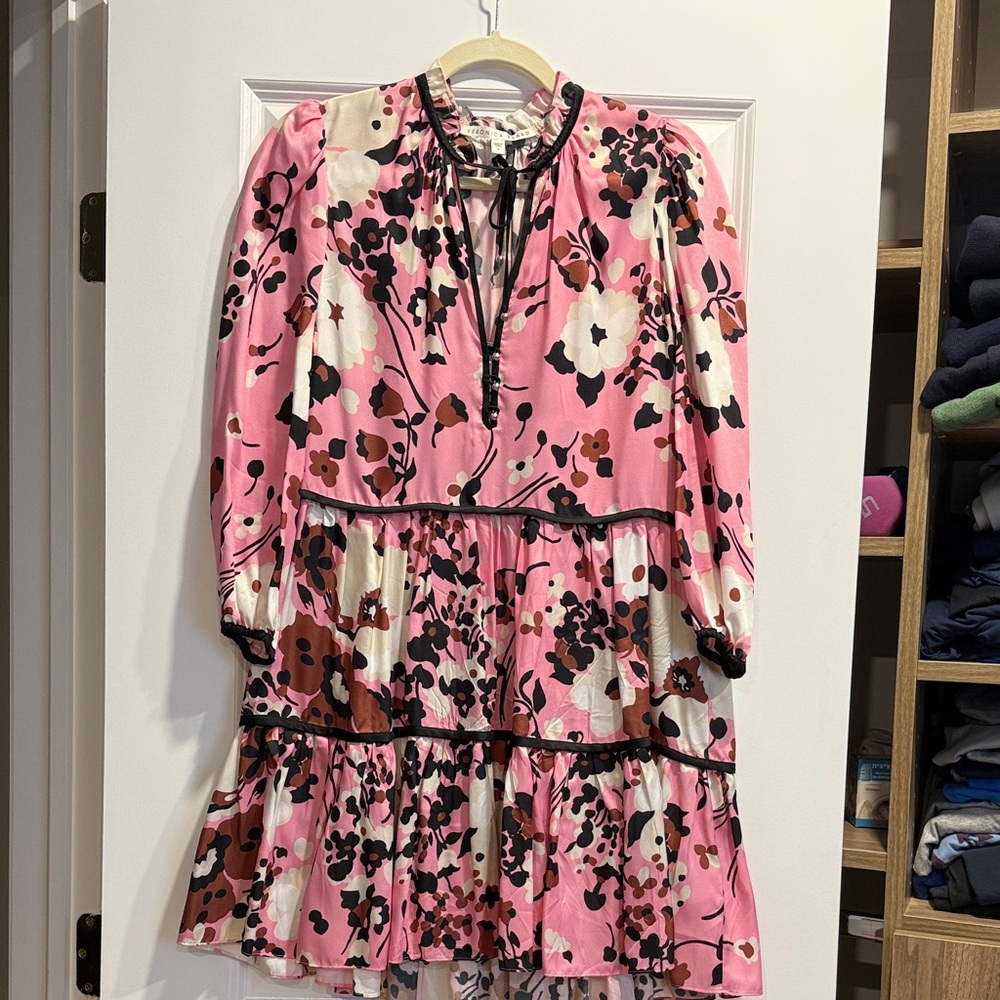 Veronica Beard Pink Floral Dress